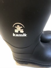 Kamik Kids Size 7 Rain Boot Black Rubber Waterproof Model Stomp P7744