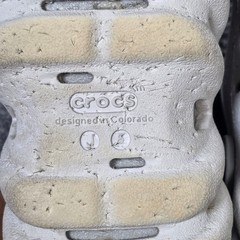 Crocs Echo Clog Atmosphere Gray Sculpted Sporty Sandals Junior’s Size 5 Straps
