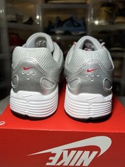 Size 6Y – Nike P-6000 (GS) Metallic Silver/Gym Red (HV5064 002) No Lid