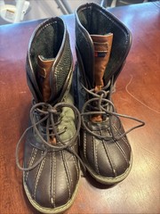 Tommy Hilfiger Children’s Boot Size 3 Charles Ankle Duck Brown Multicolor