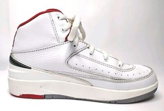 DQ8564-101 Nike Air Jordan 2 Italy Retro White Fire Red Sneakers Kid’s Size 1Y