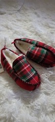 Gymboree Boys Plaid Slipper Shoe Holiday Various Sizes
