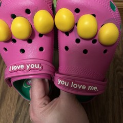 Barney The Dinosaur Crocs Classic Clogs Kids Size C 13 NEW WITH TAGS