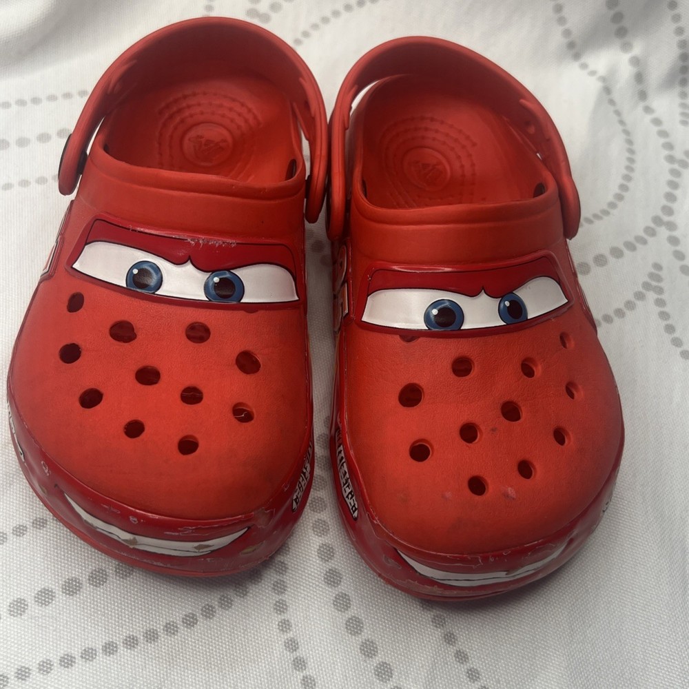 Lightning McQueen Red Kids Clog Shoes Unisex Size C11