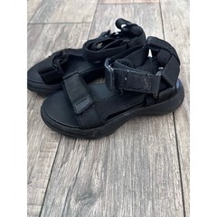 Zara Kids Black Technical Active Sandals Size 28
