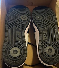Big Kid’s Nike Air Force 1 Midnight Navy/Black-White (HJ9201 400)