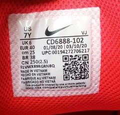 Nike React Vision Running Shoes Bolt Laser Crimson White Pink Low Youth Size 7Y