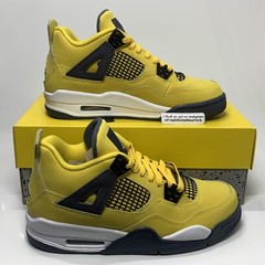 Jordan 4 Lightning Grade School Size 6.5Y 408452-700 AirJordan Retro Tour Yellow
