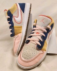 Nike Air Jordan 1 Low SE “ Multi- Canvas“ (DV1323-100) GS Size 5.5Y Womens 7