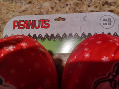 Peanuts Snoopy Slippers Ice Skating, Fit Children’s Size 2/3 Or Ladies Size 4/5