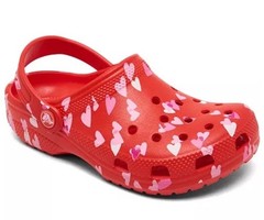 Crocs Classic Valentines Day Clogs Cherry Red Size J5 Youth NWT
