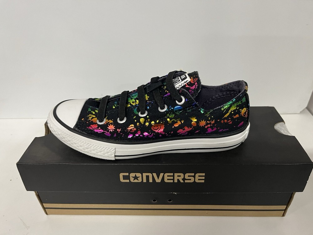 VINTAGE CONVERSE CT STRETCH LACE 642871F UNISEX KIDS BLACK.