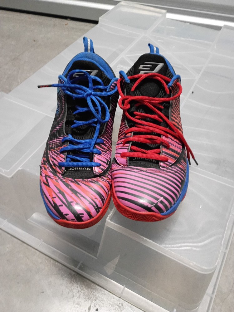 Jordan Pink/Black/Blue/Red Low Top Sneaker US 10.5