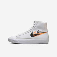 Nike Blazer Mid ’77 NN Multi-Swoosh Bright Mandarin Size 6.5Y GS