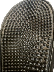 Adidas Black And White Adjustable Spike Slides Sandals Big Kids Size 4