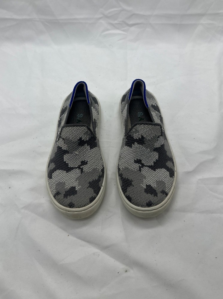Kids Rothy’s Grey Camo Slip On Sneakers Shoes Size 10