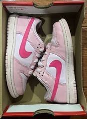 Kids Size 10.5C- Nike Dunk Low Triple Pink DH9756-600