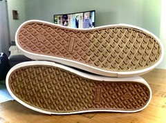 NEW UNISEX MUDD BLACK/WHITE CHECKERED SLIP ON SKATER SHOES SNEAKERS WOMENS SZ 7