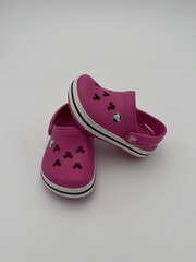Mickey Mouse CROCS Baby Clogs Size 4 C 5- Pink