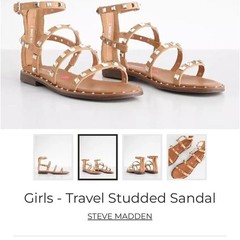 Steve Madden 4Y studded Sandal
