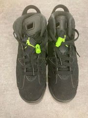 Nike Air Jordan 6 Retro GS Boy’s Sneakers – Black/Green – US 7Y – 384665-003