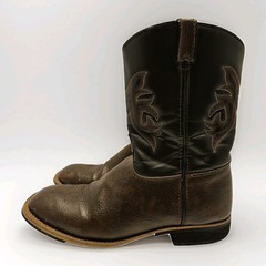 Austin Trading Co Shoes Youth Boys 5 Cowboy Boots Brown Black Ranchwear