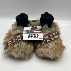 STAR WARS Chewbacca Chewie Wookie Fur Feet Slippers 🌺 Kid’s L 9-10 NEW w/TAGS