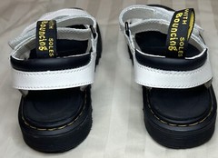 Kids Dr. Marten’s Adjustable White Leather Sandals Vossie J Size 3, Worn Twice