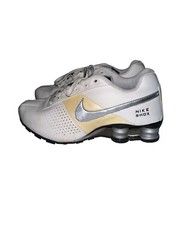 Nike Shox Deliver White Leather Training Running Shoe 318130-120 Youth Size 6Y