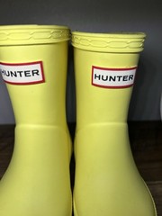 Hunter Original Kids First Classic Yellow Rubber Rain Boots US 5 EU 21