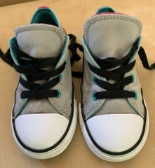 Converse All Star Chuck Taylor Double Tongue Sneaker US 9/UK 9/EUR 25 Gray/Pink