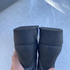 Deer Stags Ranch Boots Kids Size 2M Black Western Cowboy Faux Leather 22469