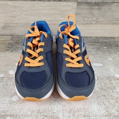 Saucony Cohesion KDZ Kids Shoes Sz 11.5 M Navy Peel Blue Comfort Lace Up Sneaker