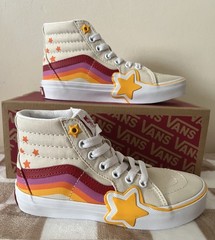 VANS Little Kids Sk8-Hi Rainbow Star Shoes VN000BVMBMB Multicolor Size 13.5 BNIB