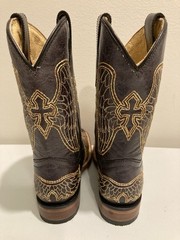 CORRAL Leather Square Toe Winged Cross Boots Cowboy/Cowgirl Size 11 1/2 NWOB