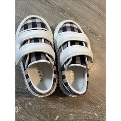 Burberry Kids Check Pattern Sneakers Multicolor EU 23 Flat Heel