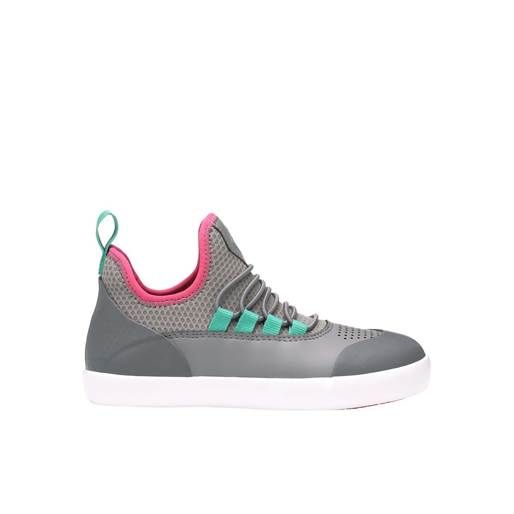 Muck Boot Summer Solstice Bungee Perforated Lace Up Girls Grey Sneakers Ca