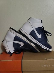 Nike Dunk High GS Midnight Navy / White Size 4.5 Y