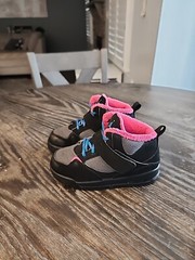 [467931-008] Air Jordan Flight 45 Trek Toddlers Size 9c Black/Dynamic Blue-Vivid