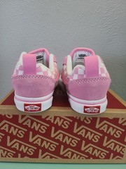 VANS Knu Skool Elastic Lace Checkerboard Prism Pink TD 8.0 VN000D0K2W0