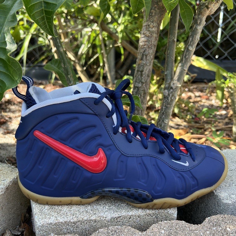 Size 5.5 (GS) – Nike Little Posite Pro Mid USA – 644792-405