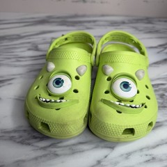 Crocs Monsters, Inc. Mike Classic Clogs Kids C13 Green Shoes Disney Slip On