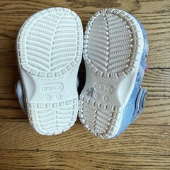 Crocs Classic Denim Patch Clog Little Kid size C5 Toddler Slip On Charms