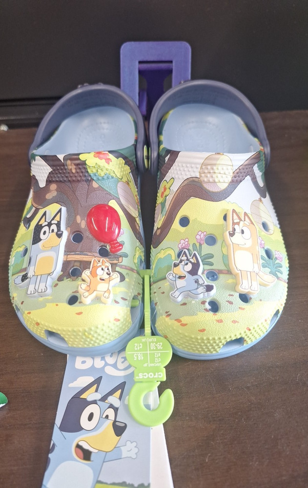 Bluey x Crocs Kids Size C12 Classic Clogs Bluey Bingo Bandit NEW Preschool C12