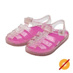 Gladiator Girl Jellies Sandal – 7 Pink by DelSol for Kids – 1 Pair Sandals