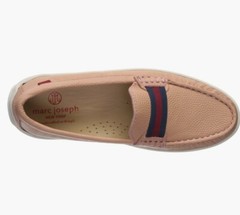 50-006 New MARC JOSEPH NEW YORK Kids Unisex Leather Grow Gain Loafer Tan Sz 3