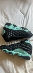 Jordan Air Jordan 13 Retro GS Black/Green Leather High Top Sneaker 6.5Y