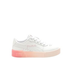 PUMA Carina 2.0 Lots Of Love Lace Up Toddler Girls White Sneakers Casual Shoes