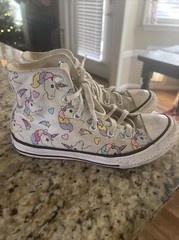 Converse Chuck Taylor 663994C Kids Rainbow Unicorn Shoe Sneakers Size 1 FreeShip