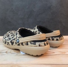 Crocs Classic Lined Animal Leopard Print Clog Select-a-Size